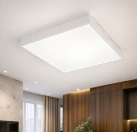 Люстра потолочная светодиодная для спальни и детской Valeso GLD-23415 Ø300 36W с пультом белая