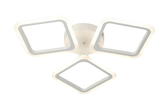 Люстра потолочная светодиодная с пультом Valeso 2929/3BIG для гостинной спальни Белый