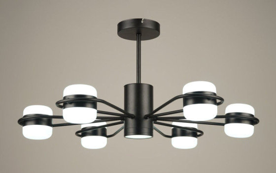 Люстра светодиодная акриловая Sirius B N4557/6 BK