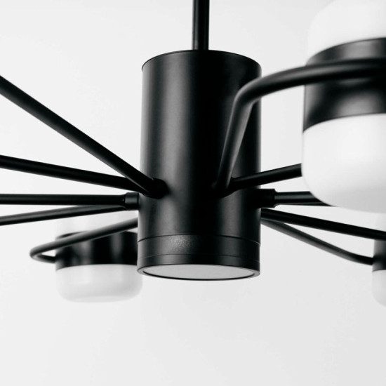 Люстра светодиодная акриловая Sirius B N4557/6 BK