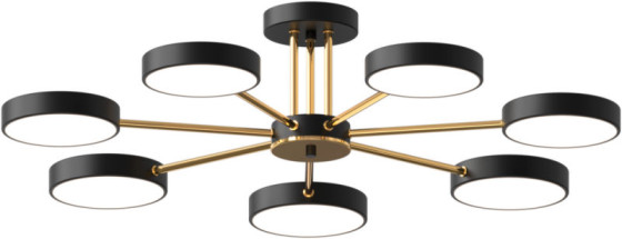 Люстра светодиодная акриловая Sirius B X13242/7 BK+FGD