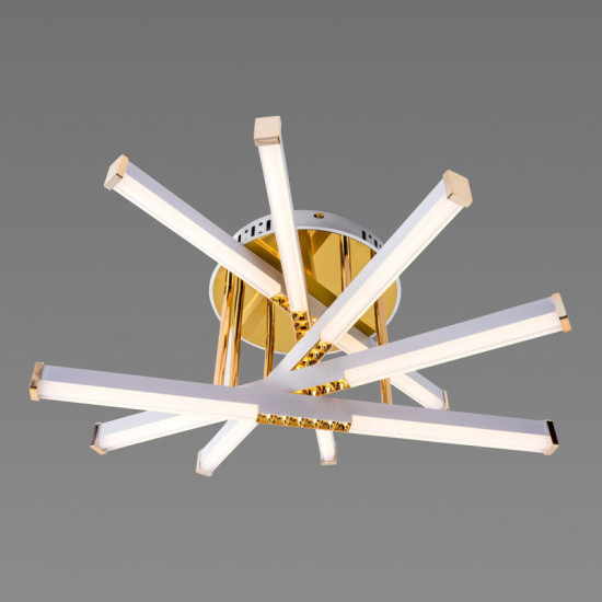 Люстра світлодіодна акрилова Sirius B YH839/5 WT+GD 65W