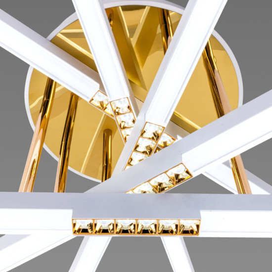 Люстра світлодіодна акрилова Sirius B YH839/5 WT+GD 65W