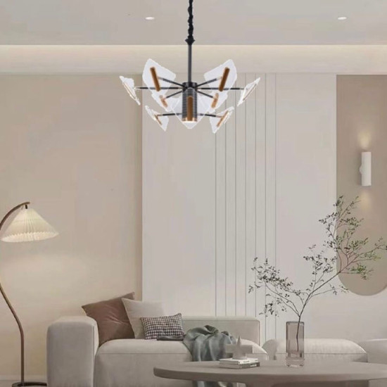 Люстра світлодіодна акрилова Sirius N 3718-6+3 (80W)