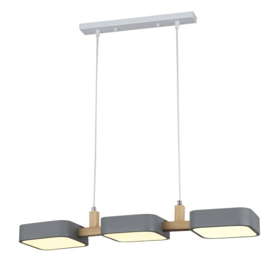 Светодиодная люстра Valeso, 3000-6500K, G 98102/3 GRAY 72W