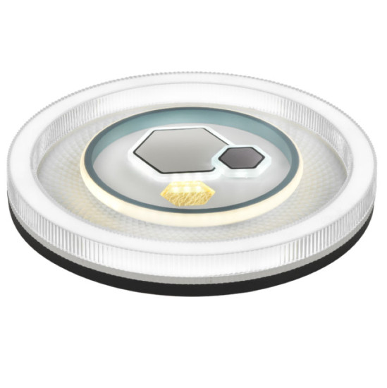 Светодиодная припотолочная люстра Valeso 2H-004, Белый+Черный