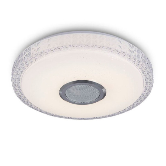 Світлодіодний музичний світильник смарт Valeso LY371-400 WH для вітальні та спальні 48W+5W RGB Білий