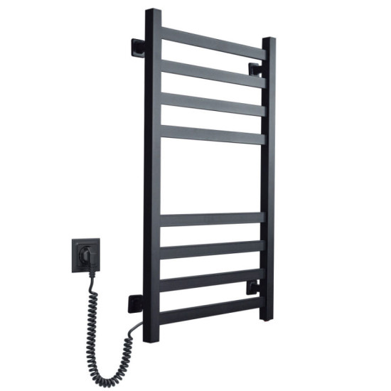 Полотенцесушитель Domingo Axis 480x800 левый черный муар