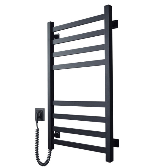 Полотенцесушитель Domingo Axis 480x800 левый черный муар