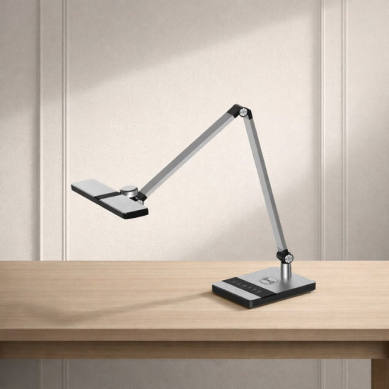 Лампа настольная светодиодная гибкая Sirius BL-1105-C серебристая