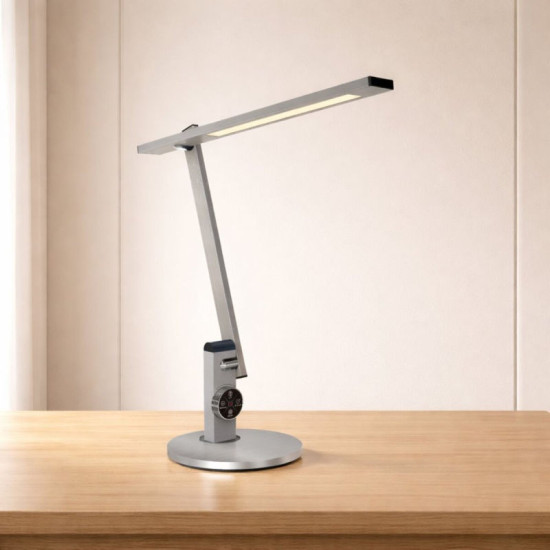 Лампа настольная светодиодная гибкая Sirius BL-1167 серебристая