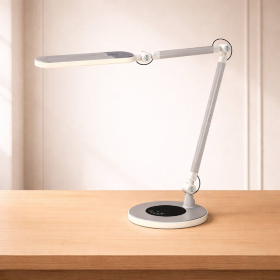 Лампа настольная светодиодная гибкая Sirius BL-1221 серебристая