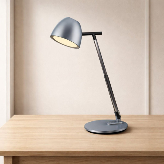 Лампа настольная светодиодная для школяра Sirius BL-1528 металический серый
