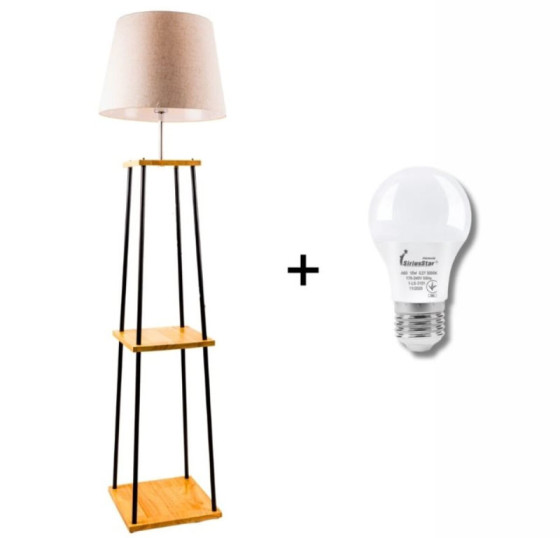 Торшер Sirius FL 9107-ORW с абажуром