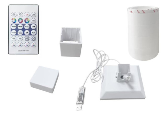 Торшер светодиодный Valeso LED RGB IC умный 150см музыкальная синхронизация