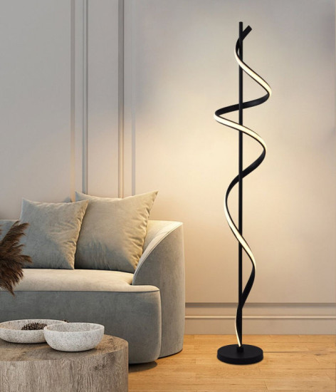 Торшер современный светодиодный Valeso LDD1001 BK 48W