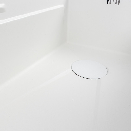 Кухонная мойка Valeso Handmade 75*45 PVD белая "Водопад" (ДЕКОР)