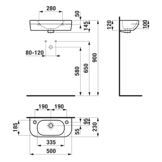 Раковина Jika Deep by Jika H815082000J051