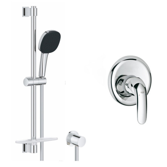 Душевая система Grohe Euroeco з гарнітуром Vitalio Comfort 110 та шланговим підключенням 3274226929
