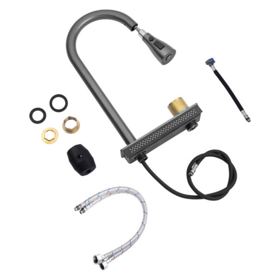 Кухонный смеситель Kroner KRP Schwarze - SCH2363