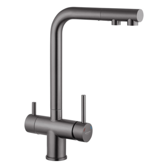 Кухонний змішувач із підключенням до фільтра Kroner KRP Edelstahl Klassisch - PVD03811