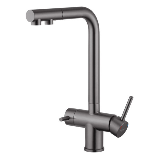 Кухонний змішувач із підключенням до фільтра Kroner KRP Edelstahl Klassisch - PVD03811