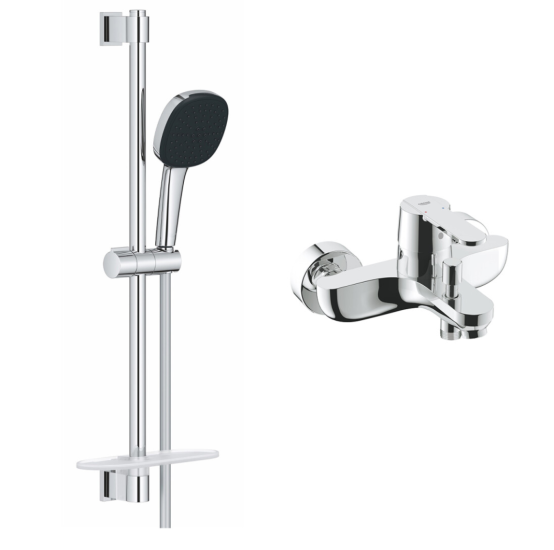 Смеситель для ванны Grohe QuickFix Get з душевою стійкою Vitalio Comfort 110 3288726929
