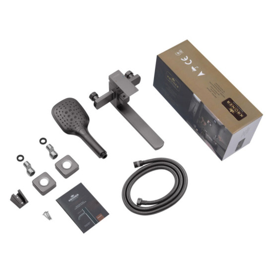 Смеситель для ванны Kroner KRP Edelstahl Kubus - PVD070