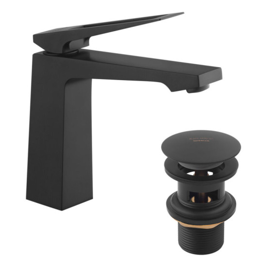 Смеситель для раковины Kroner KRP Ersel - SCH0110BV з донним клапаном