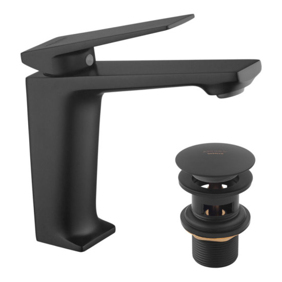 Смеситель для раковины Kroner KRP Ersel - SCH0111BV з донним клапаном