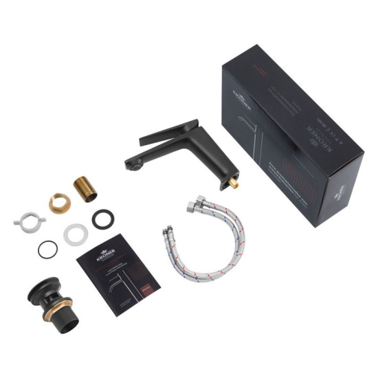 Смеситель для раковины Kroner KRP Ersel - SCH0111BV з донним клапаном