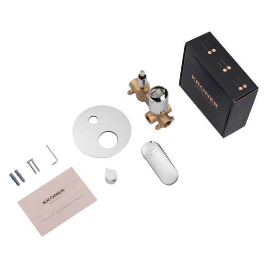 Смеситель скрытого монтажа для душа Kroner Element 211337-0101