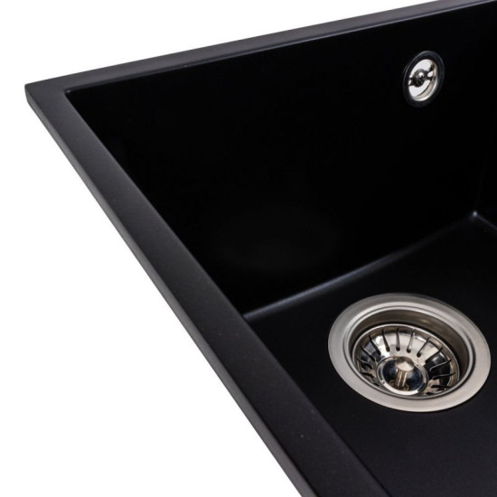 Кухонная мойка Valeso ROXY 3744 матовая черная