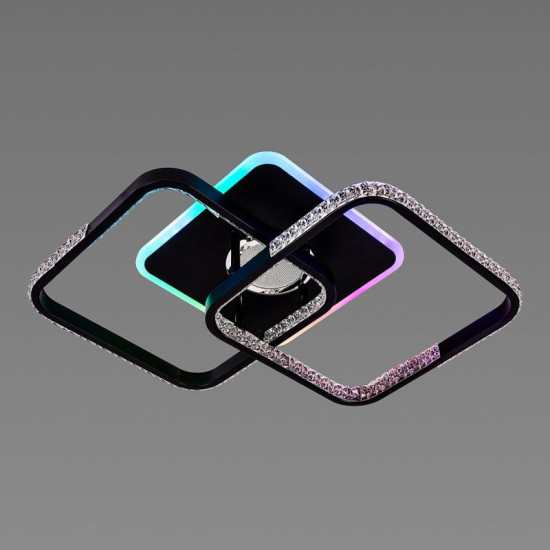 Потолочная люстра светодиодная с музыкальной колонкой и RGB подсветкой для спальни и детской Valeso YZD1272