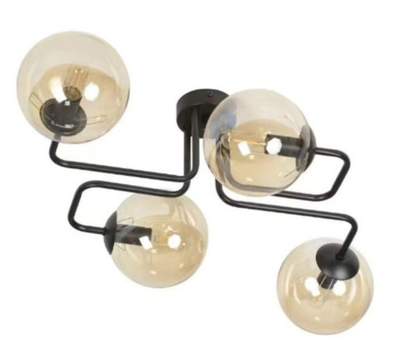 Подвесная люстра Sirius 9713-4 4x40W Черный