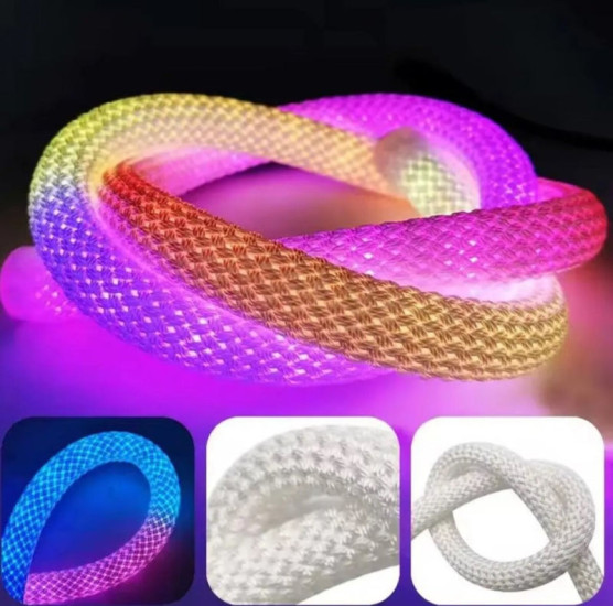Світлодіодна плетена стрічка розумна Valeso 5m 250LED RGB з пультом та керуванням через додаток