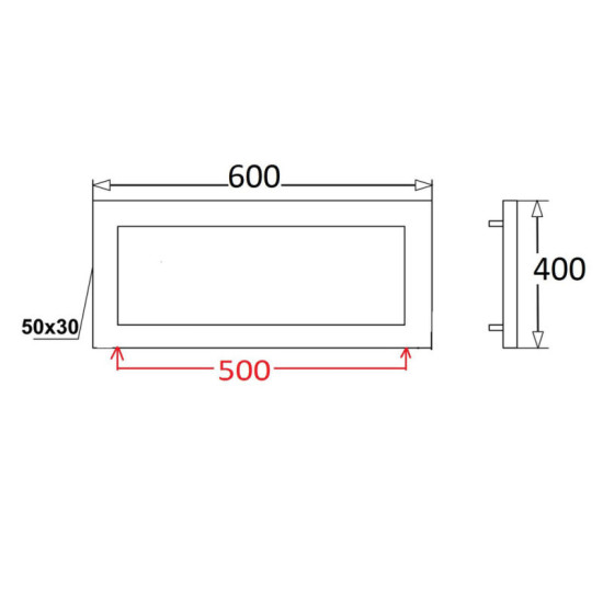Полотенцесушитель Genesis Aqua Appena DRY 50x30 черный