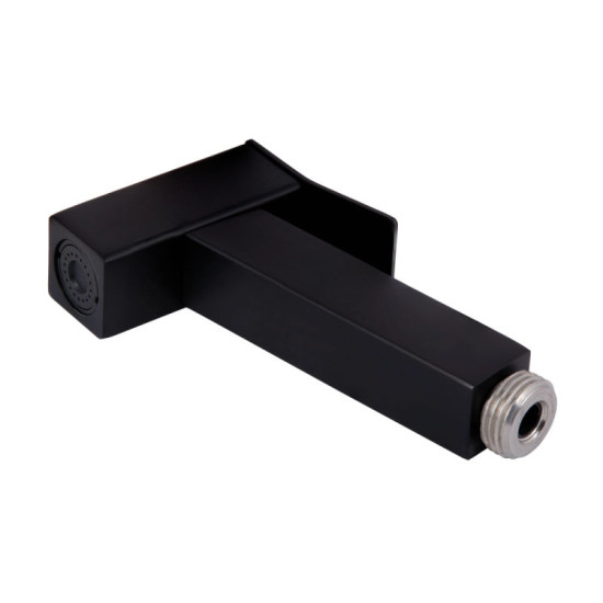 Гигиенический душ со смесителем Lidz Kubis 110 Black LDKUB110BLA46104 прямоугольный