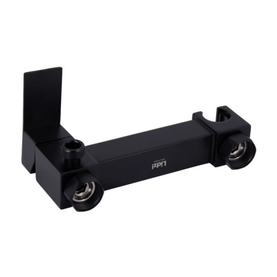 Гигиенический душ со смесителем Lidz Kubis 110 Black LDKUB110BLA46104 прямоугольный