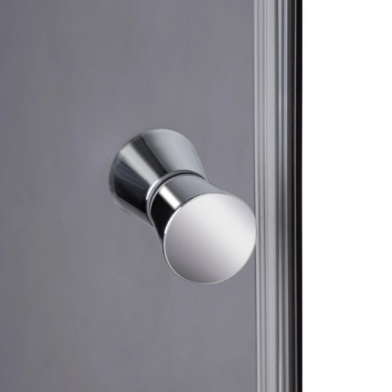 Душевой бокс Lidz Kubis SB90x90.SAT.LOW.GR, стекло тонированное 4 мм