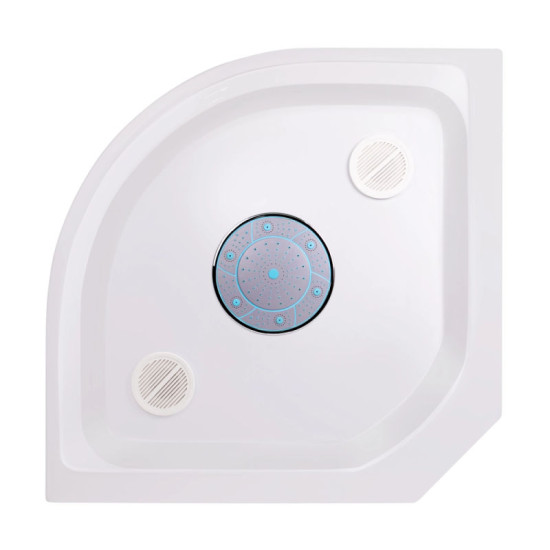 Душовий бокс Lidz Tani SB100x100.SAT.LOW.FR, скло Frost 4 мм