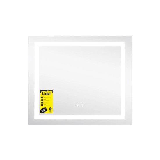 Зеркало Lidz Kubis (KU1) 600х700 с LED-подсветкой Touch, с антизапотеванием, с диммером, рег. яркости LDKU60070049285