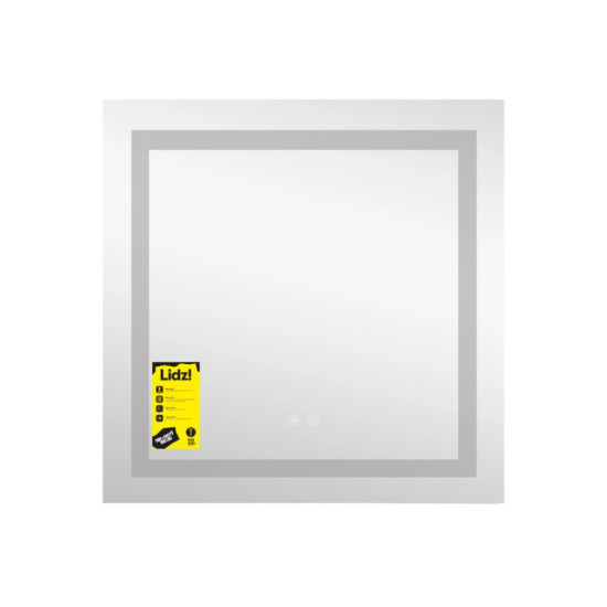 Зеркало Lidz Kubis (KU1) 700х700 с LED-подсветкой Touch, с антизапотеванием, с диммером, рег. яркости LDKU70070049287