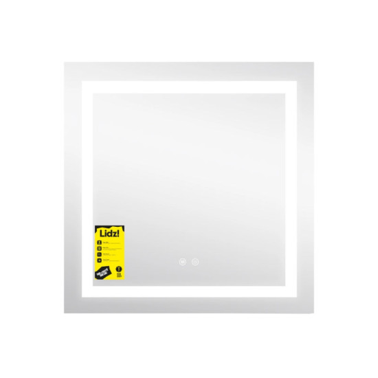 Зеркало Lidz Kubis (KU1) 700х700 с LED-подсветкой Touch, с антизапотеванием, с диммером, рег. яркости LDKU70070049287
