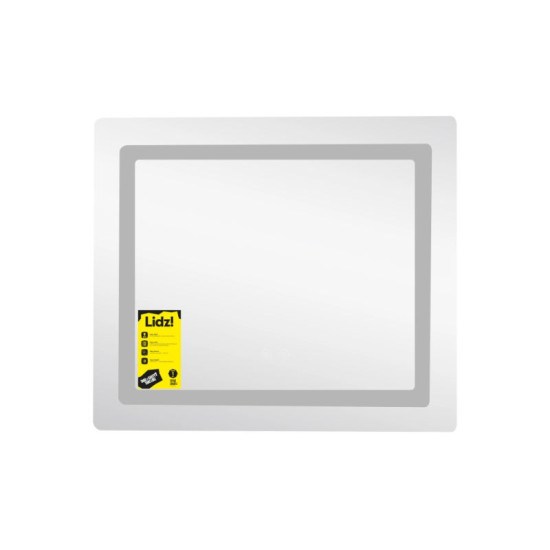 Дзеркало Lidz Kubis (KU2) 600х700 з LED-підсвічуванням Touch, з антизапітнінням, з диммером, рег. яскравості LDKU60070049286