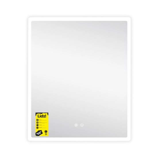 Зеркало Lidz Orion (OR2) 700х800 с LED-подсветкой Touch, с антизапотеванием, с диммером, рег. яркости LDOR70080049293