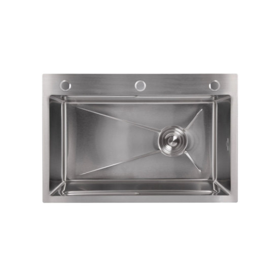 Кухонная мойка Lidz Handmade H6845 Brushed Steel 3,0/1,0 мм LDH6845BRU49455