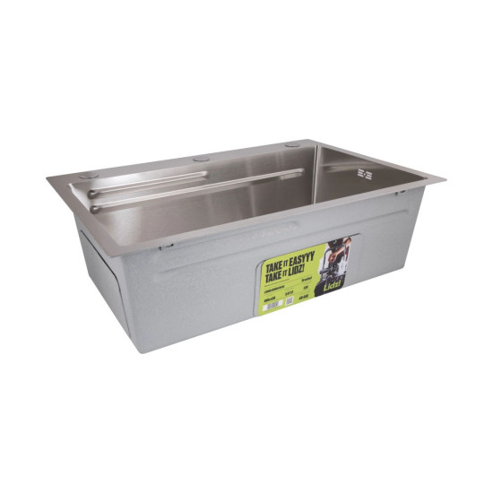 Кухонная мойка Lidz Handmade H6845 Brushed Steel 3,0/1,0 мм LDH6845BRU49455