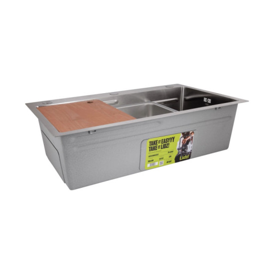 Кухонная мойка Lidz Handmade H7545 Brushed Steel 3,0/1,0 мм LDH7545BRU49457