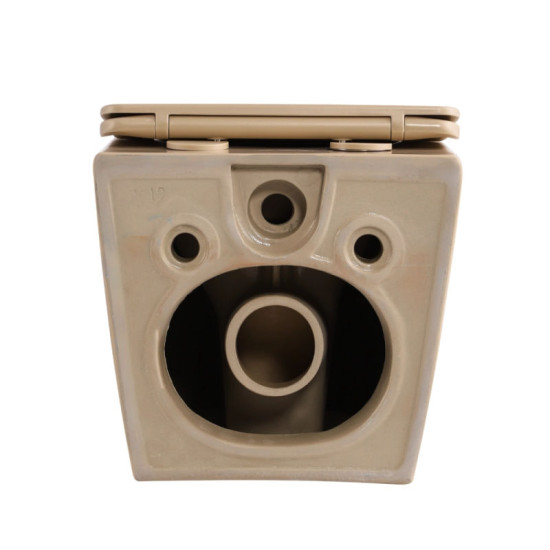 Унитаз подвесной Qtap Robin Ultra Quiet 490×365×325 мм, Beige, с сиденьем Slim Duroplast / Soft-close / Quick Release QT13332381АSSB